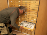 Senior Adviser Torstein Kvamme, Linden Entomological Drawers, NIBIO Ås, photo: Erling Fløistad