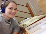Collections Manager Amo Spooner, Courtesy of Oxford University Museum of Natural History